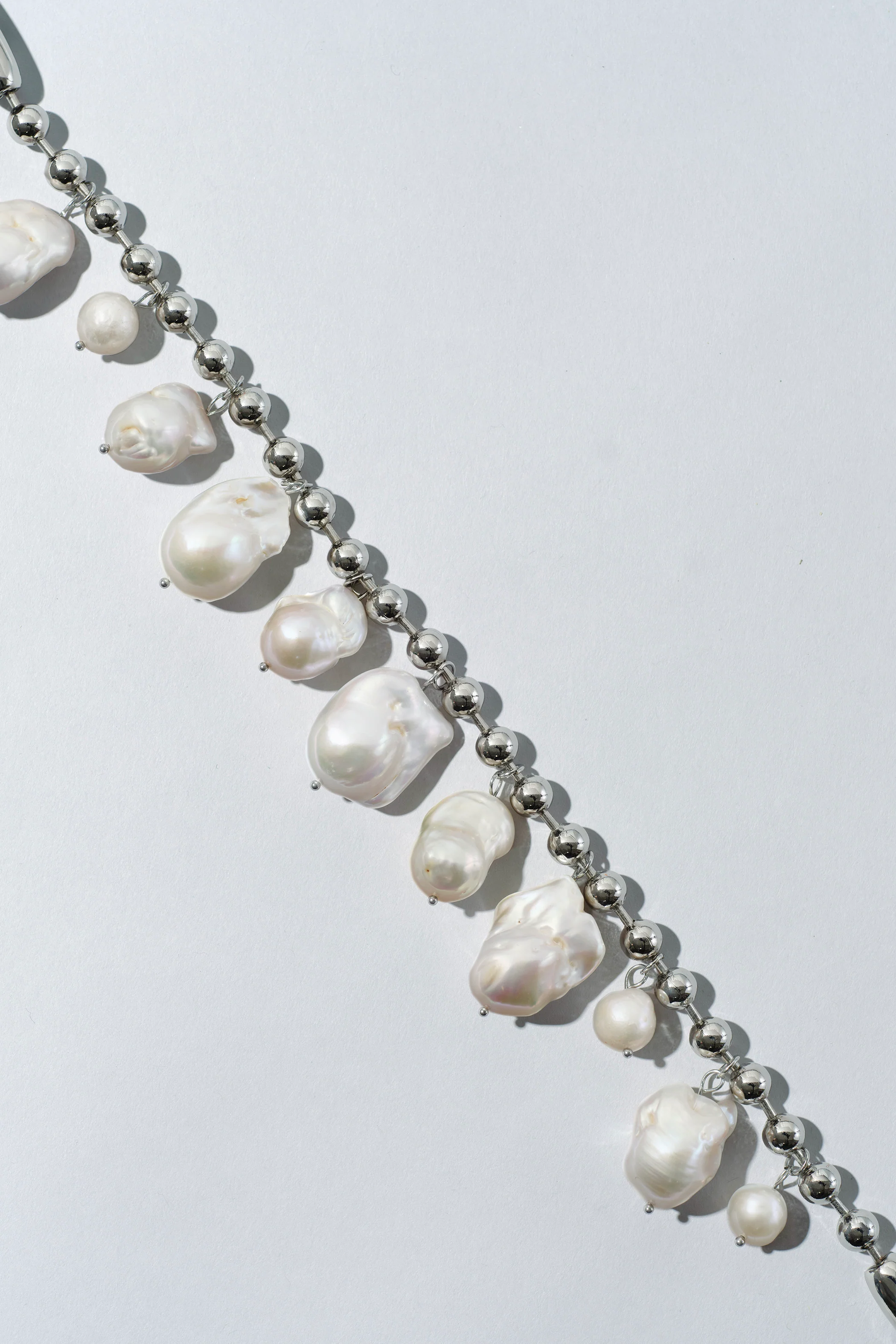 Baroque Pearl Ballchain Wristlet - Image 5