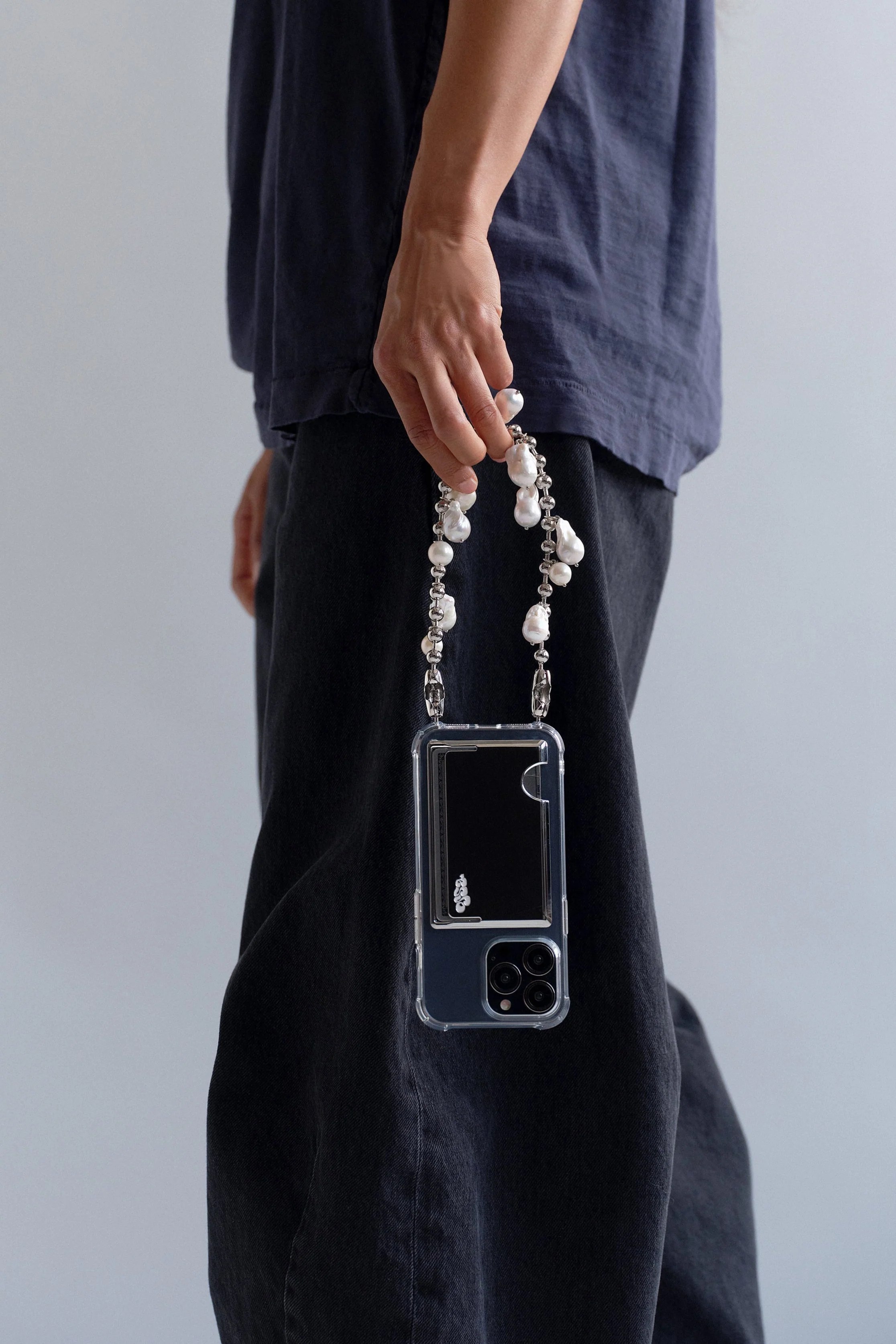 Baroque Pearl Ballchain Wristlet - Image 6